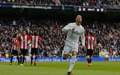 Vòng 24 La Liga: Đại thắng Bilbao, Real tạm lên ngôi nhì bảng