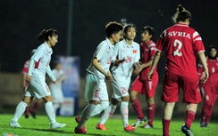Tuyển nữ Việt Nam thị uy, nã vào lưới Syria 11 bàn