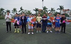 Giao lưu bóng đá chào mừng thành công Đại hội Đoàn toàn quốc