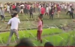 Sợ bị "tẩn", du khách "chạy mất dép" tại lễ hội cướp Phết