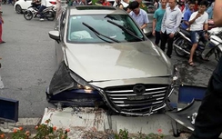 Viện trưởng Kiểm sát lái xe đâm 3 người, húc đảo giao thông