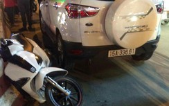 Nam thanh niên chở vợ mang bầu đi sai làn lao vào xế hộp