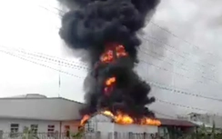 Cháy dữ dội tại KCN Tân Liên - Hải Phòng