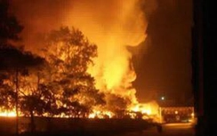 Xuyên đêm dập lửa tại khu xử lý rác của công ty môi trường