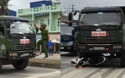 Công an lên tiếng vụ ô tô tải lờ hiệu lệnh, đâm xe CSGT