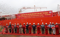 Đóng tàu Phà Rừng bàn giao tàu chở dầu 6.500 tấn cho Hàn Quốc