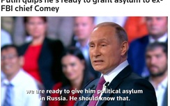 Ông Putin gợi ý cựu Giám đốc FBI có thể tị nạn tại Nga