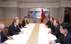 Thủ tướng Nguyễn Xuân Phúc hội kiến Tổng thư ký LHQ, Chủ tịch IMF