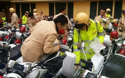 CSGT Hà Nội tập huấn công tác dẫn đoàn phục vụ IPU 132