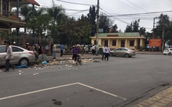 Taxi "dù" đâm nữ công nhân trọng thương ở Cẩm Phả?