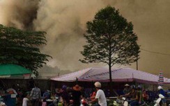 Quảng Ninh: Toàn bộ kho hàng 600m2 bị thiêu rụi