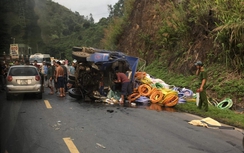 TNGT liên hoàn trên QL6, 1 người tử vong, tài xế "biến mất"