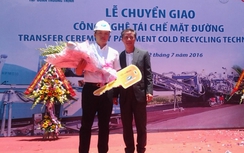 Chuyển giao, ứng dụng công nghệ Đức trong cào bóc tái chế mặt đường