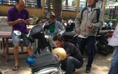 Nhóm trộm xe máy dùng dao, quăng xe cản hiệp sĩ