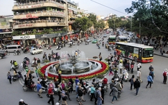 Hà Nội rực rỡ cờ hoa dịp Đại hội Đảng 12