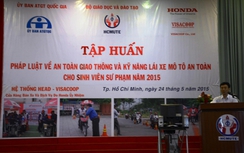 Tập huấn kỹ năng lái xe mô tô an toàn cho sinh viên