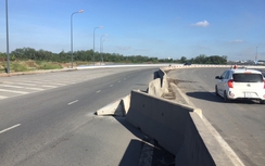 TP HCM đã khắc phục ngay sụp dải phân cách trong ngày Tết