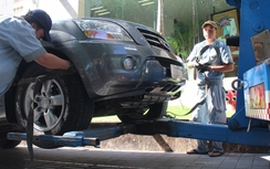 Huyện Củ Chi "cắm mốc" để giải tỏa lấn chiếm vỉa hè