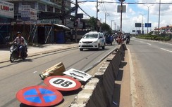 Vụ biển báo rơi trúng người: Nạn nhân đã được hỗ trợ