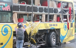 Xác định được chủ phương tiện vụ "xe khách bị đâm thủng hông"