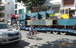 Xử phạt chủ xe đầu kéo chở máy khoan cọc nhồi 52,5 triệu đồng