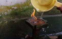 Xôn xao giếng khoan phun lửa ở Triệu Phong, Quảng Trị