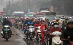 Đường phố Hà Nội "nghẹt thở" sau ngày làm việc cuối cùng