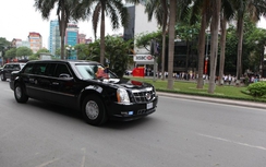 Ảnh: Dàn siêu xe của Obama trên đường phố Hà Nội