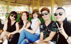 Hoàng Thùy Linh vào nam nghỉ lễ cùng Minh Hằng