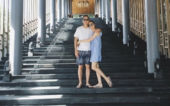 Lộ ảnh Tăng Thanh Hà tình tứ bên Louis Nguyễn