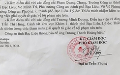 Trưởng công an TP. Bạc Liêu bị kiểm điểm