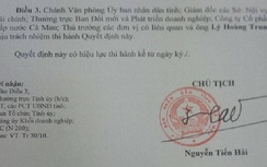 Miễn nhiệm Chủ tịch HĐQT Công ty Cấp nước Cà Mau