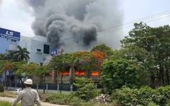 Cháy lớn ở Công ty CP Cáp điện và hệ thống LS-Vina