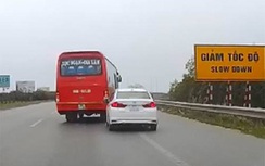 Phạt 7,5 triệu đồng xe khách lạng lách, đánh võng trên cao tốc