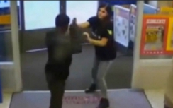 Clip: Cô gái xinh đẹp hạ gục tên cướp