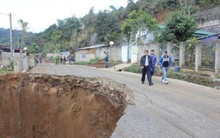 Hố tử thần ở Bắc Kạn lại sụt sau khi được san lấp