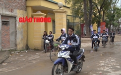 Học sinh, phụ huynh vẫn vô tư vi phạm Luật giao thông