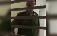 Đình chỉ công an nghi nhổ nước bọt vào dân