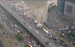 Choáng clip "Thủy chiến đường vành đai 3" Hà Nội