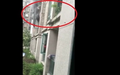 Hoảng hồn bố ném con gái 3 tuổi khỏi căn nhà cháy