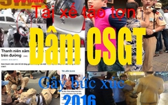 Video: Táo tợn đâm xe vào CSGT gây bức xúc nhất năm