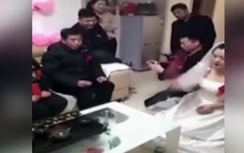 Choáng cảnh cô dâu quát mắng nhà chồng vì... tiền cưới ít