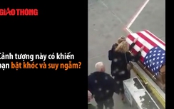 Vợ gục khóc bên quan tài chồng lính chiến, triệu người rơi lệ