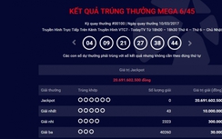 Kết quả xổ số Vietlott 10/3/2017: Hơn 20 tỷ chưa tìm ra chủ nhân