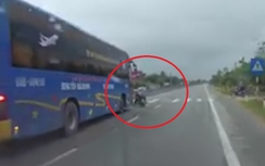 Người đàn ông bị xe khách đâm văng giữa phố thoát chết thần kỳ