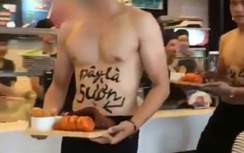 Video: Dàn "soái ca" cơ bắp phục vụ quán ăn Hà Nội gây "sốt"