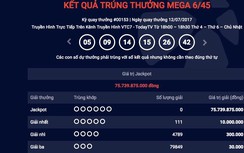Kết quả xổ số Vietlott 14/7/2017: Hơn 80 tỷ gọi tên ai?