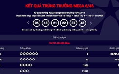 Kết quả xổ số Vietlott 10/1/2018: Hơn 26 tỷ đồng đã "gọi" tên ai?