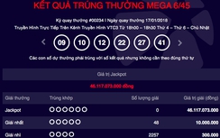 Đi tìm chủ nhân giải xổ số Vietlott hơn 46 tỷ đồng