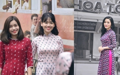 Mưa rét, người Hà Nội vẫn đổ xô tới phố bích họa chụp ảnh